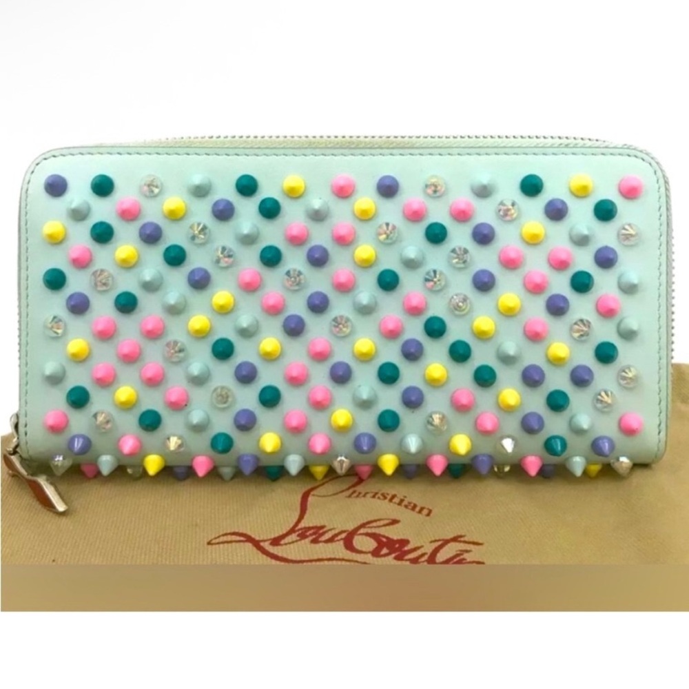 Christian Louboutin Multicolor Polka Dot Wallet
